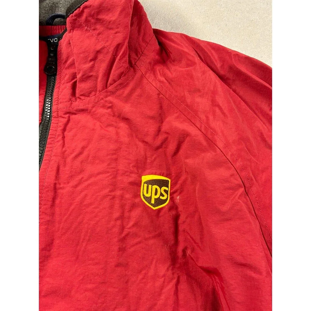 Rare UPS Uniform Devon & Jones Red Jacket 2XL